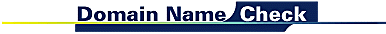 Domain name check